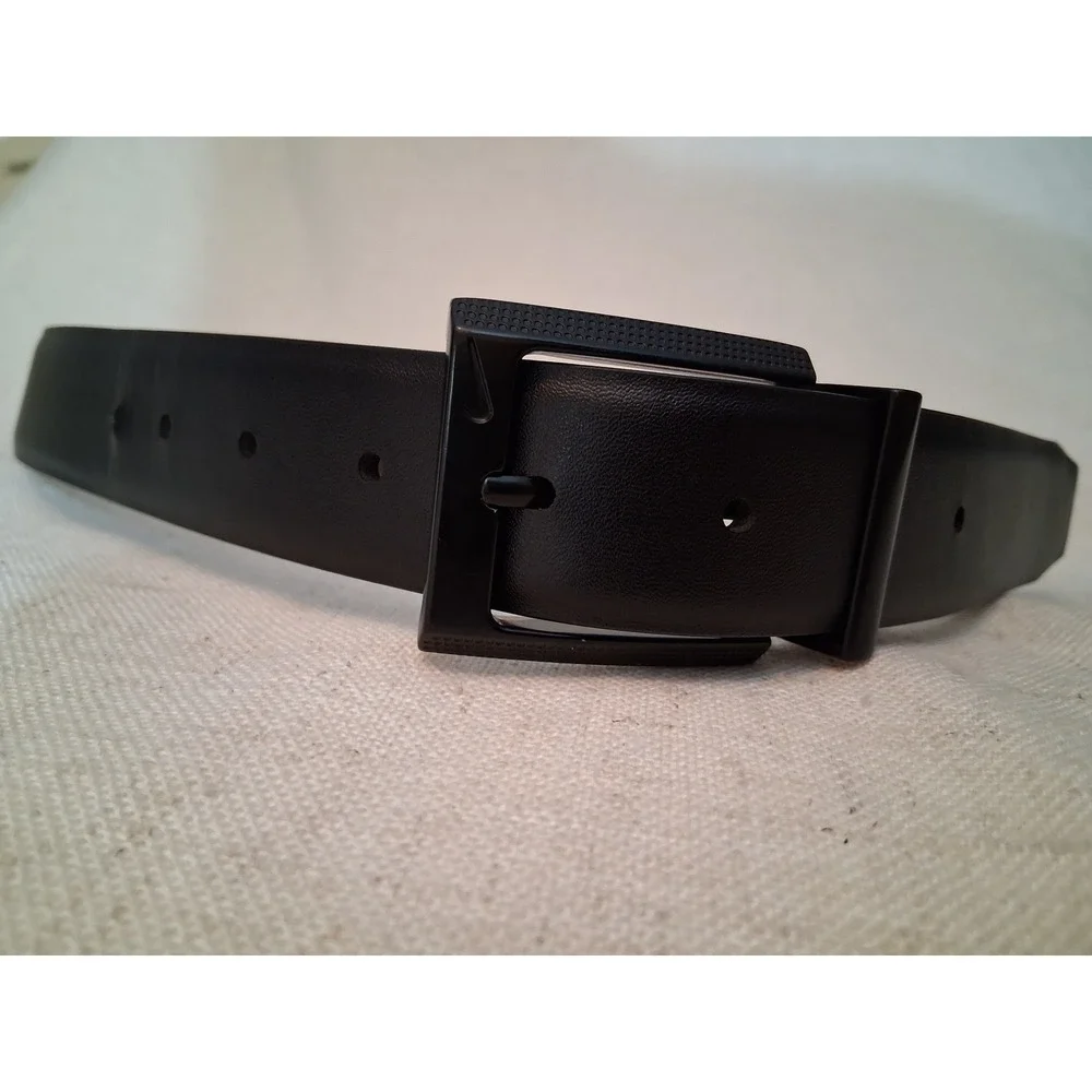 Nike Golf Belt Men Large 38-40 Black Brown Good Synthetic Leather